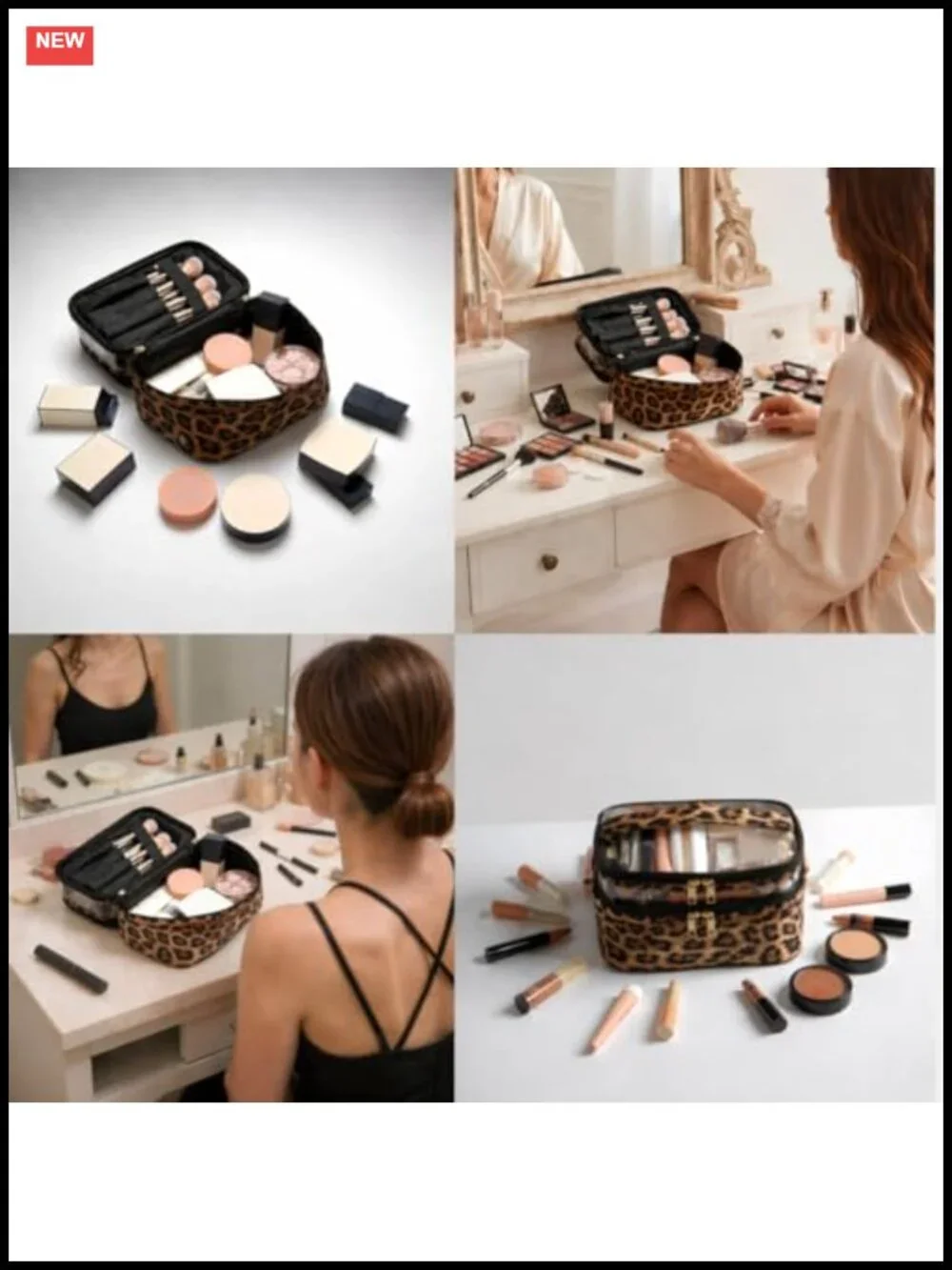 Large Capacity Waterproof Makeup Bag Travel Cosmetics Organizer Foldable